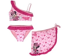 Disney Minnie mielas vaikiškas bikini ir sarongo komplektas 4-10 metų
