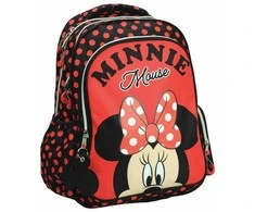 Disney Minnie mokyklinė kuprinė su raudonais taškeliais, 42 cm