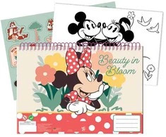 Disney Minnie Nomadic Spirit A/4 spiralinis eskizų sąsiuvinis su 40 lapų ir lipdukais
