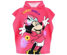 Disney Minnie paplūdimio rankšluostis pončas 55x110 cm (greitai džiūstantis)