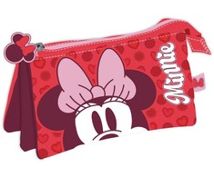 Disney Minnie pieštukų dėklas su 3 skyriais, 21 cm