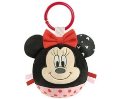 Disney Minnie pliušinis kamuoliukas, kūdikio barškutis Clementoni