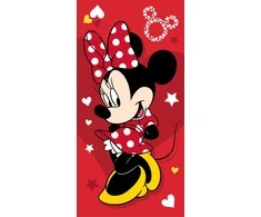 Disney Minnie Pretty in Raudona vonios rankšluostis, paplūdimio rankšluostis 70x140cm