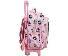 Pink Disney Minnie Pretty in Rožinė riedanti vaikiška kuprinė, krepšys 30 cm