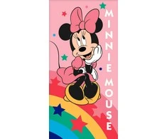 Disney Minnie Rainbow Star vonios rankšluostis, paplūdimio rankšluostis 70x140 cm