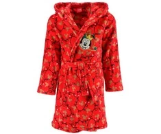 Disney Minnie raudonas girliandinis kalėdinis vaikiškas chalatas 6 metai / 116 cm