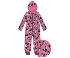 Pink Disney Minnie Rožinė vaikiška ilga pižama, kombinezonas 3-8 metų