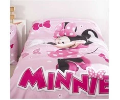 Disney Minnie rožinės spalvos kaspinėlių patalynės komplektas 140–200 cm, 65 x 65 cm
