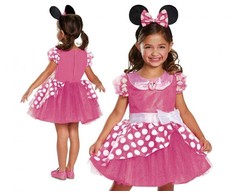 GoDan Minnie Rožinė Deluxe kostiumas, dydis XS, 3-4 metai
