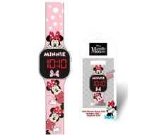 Disney Minnie rožinis skaitmeninis LED laikrodis