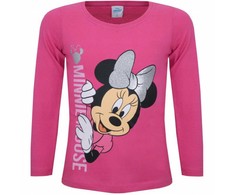 Disney Minnie sidabriniai vaikiški ilgi marškinėliai, palaidinė 122 cm