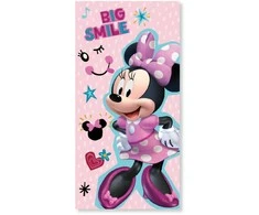 Disney Minnie Smile vonios rankšluostis, paplūdimio rankšluostis 70x137 cm (greitai džiūstantis)