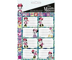 „Disney Minnie Smiles“ užrašų knygelės etiketė su lipdukais, 16 dalių