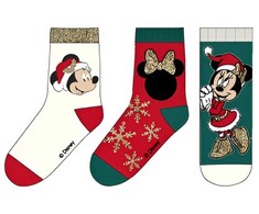 Disney Minnie sniego žalios kalėdinės vaikiškos kojinės 31/34