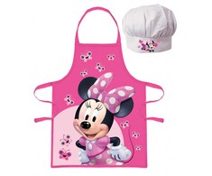 Disney Minnie Sparkling Eyes vaikiška prijuostė, dviejų dalių, komplektas