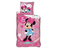 „Disney“ Minnie stiliaus patalynės komplektas, 140–200 cm, 63–63 cm mikropluošto