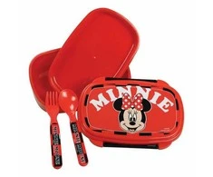 Disney Minnie Surf sumuštinių dėžutė + stalo įrankių rinkinys