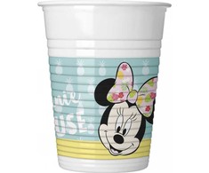 Disney Minnie Tropical plastikiniai puodeliai 8 vnt. po 200 ml