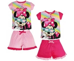 Disney Minnie vaikiška trumpa pižama dovanų dėžutėje 3-8 metų vaikams