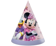 Disney Minnie vaikiška vakarėlių kepuraitė, trikampio formos, 6 vnt. FSC