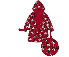 Disney Minnie vaikiškas chalatas su raudonu kaspinu 3-8 metų vaikams