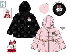 Disney Minnie vaikiškas paltas su pamušalu 3-8 metų vaikams