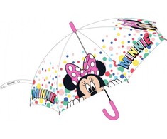 „Disney Minnie“ vaikiškas pusiau automatinis permatomas skėtis, √ò74 cm