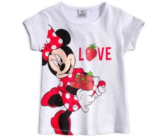 Disney Minnie vaikiški trumpi marškinėliai, 6 metų vaikams