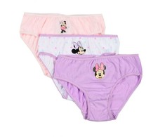 Disney Minnie Violetinė Dots vaikiški apatiniai, kelnaitės, 3 vnt. pakuotėje 5-6 metai / 110-116 cm