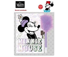 Disney Minnie violetinė prisiminimų knyga, dienoraštis su spyna ir rašikliu