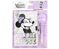 Disney Minnie violetinė prisiminimų knyga, dienoraštis su spyna ir rašikliu