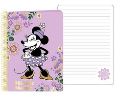 Disney Minnie violetinė spiralinė užrašų knygelė A5