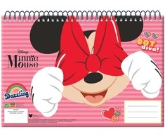 Disney Minnie Wink A/4 spiralinis eskizų bloknotas, 30 puslapių