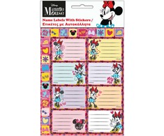 Disney Minnie Wink užrašinės etiketės su lipdukais, 16 vnt.