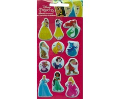 Disney princesės rožinis Disney princesės blizgantis minkštas putplasčio lipdukų rinkinys