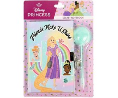 Disney princesės spindesio prisiminimų knyga, užrakinamas dienoraštis su rašikliu
