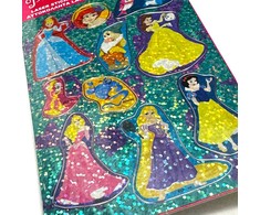 Disney princesės spindinčių hologramų lipdukų rinkinys
