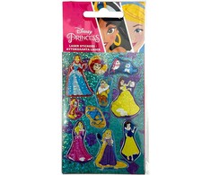 Disney princesės spindinčių hologramų lipdukų rinkinys