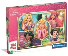 Clementoni Dėlionė 104 vnt. - Princesės