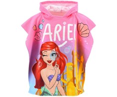 Disney Princess Ariel paplūdimio rankšluostis pončas 55x110 cm (greitai džiūstantis)