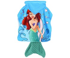 Disney Princess Ariel paplūdimio rankšluostis pončas 55x110 cm (greitai džiūstantis)