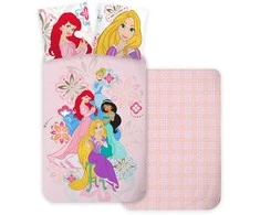 „Disney Princess Bloom“ vaikiškos patalynės komplektas 100–135 cm, 40–60 cm