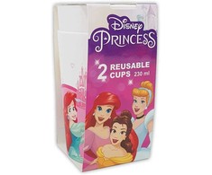 „Disney Princess Dreaming“ plastikinių puodelių rinkinys, 2 vnt., 230 ml