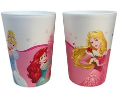 „Disney Princess Dreaming“ plastikinių puodelių rinkinys, 2 vnt., 230 ml