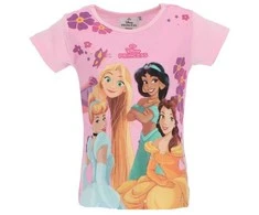 Disney Princess Friendship vaikiški trumpi marškinėliai, 2-6 metų vaikams