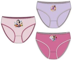 Disney Princess gražūs vaikiški apatiniai, kelnaitės (3 vnt./pakuotė)