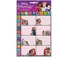 Disney Princess Joint užrašinės etiketės su lipdukais, 16 vnt.