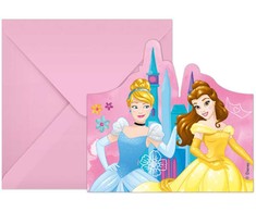 Globos Europe Bv „GoDan“ kvietimai su vokais „Princess Live Sty“ 6 vnt.