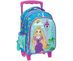 Disney Princess Rapunzel vaikiška kuprinė su ratukais, krepšys 30 cm