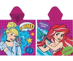 Disney Princess Story paplūdimio rankšluostis pončas 55x110 cm (greitai džiūstantis)